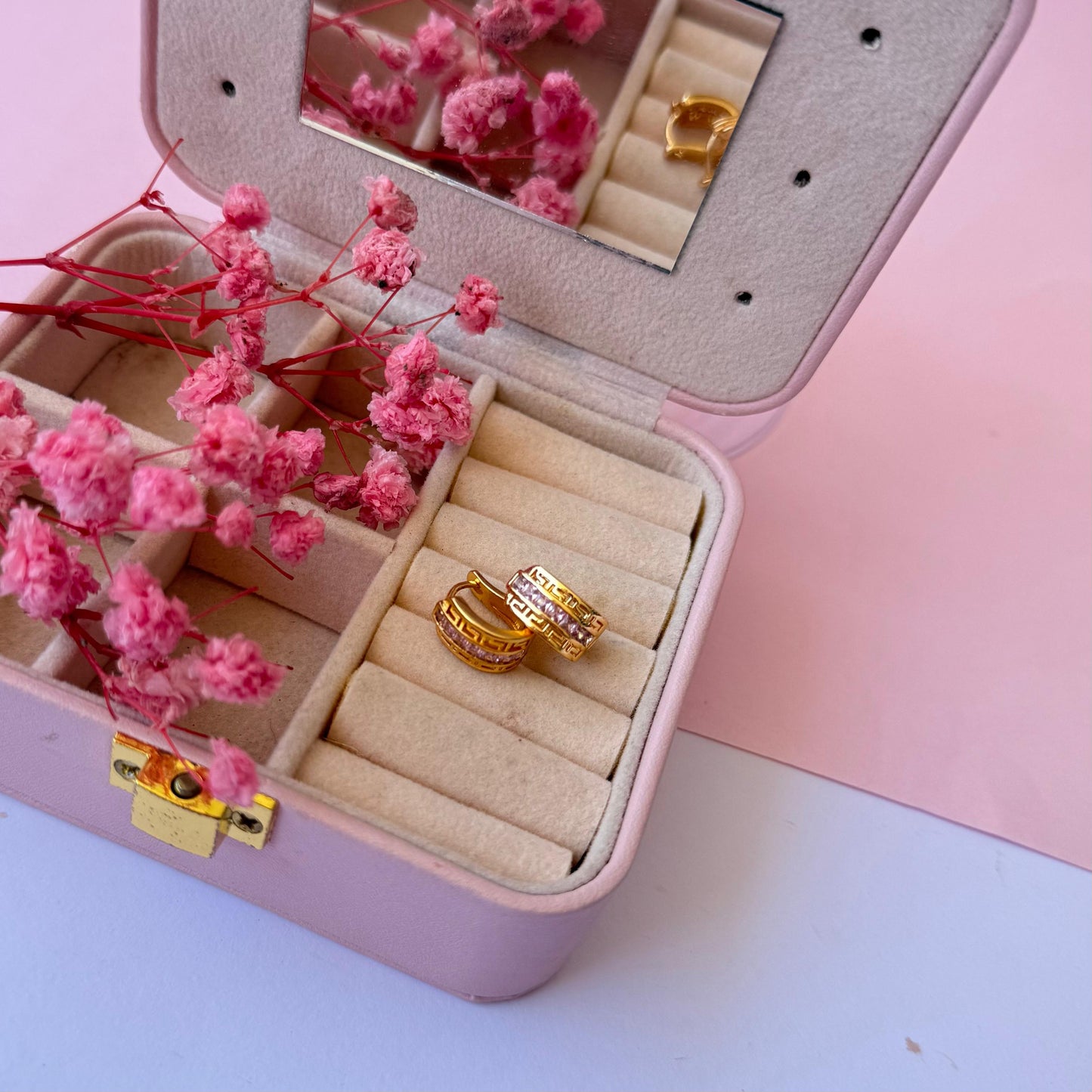 Huggies perlas rosadas