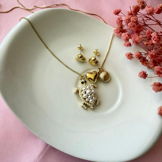 Conjunto Tortuga/Concha/Corazón