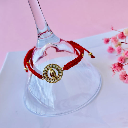 Pulsera Hilo Rojo Virgen de Guadalupe