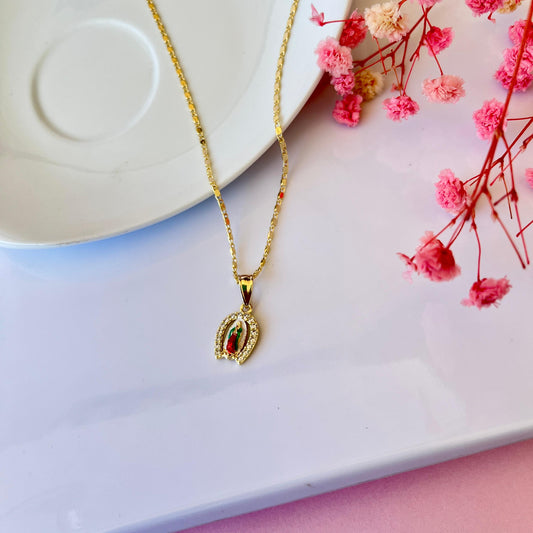Collar Mini Virgen Guadalupe