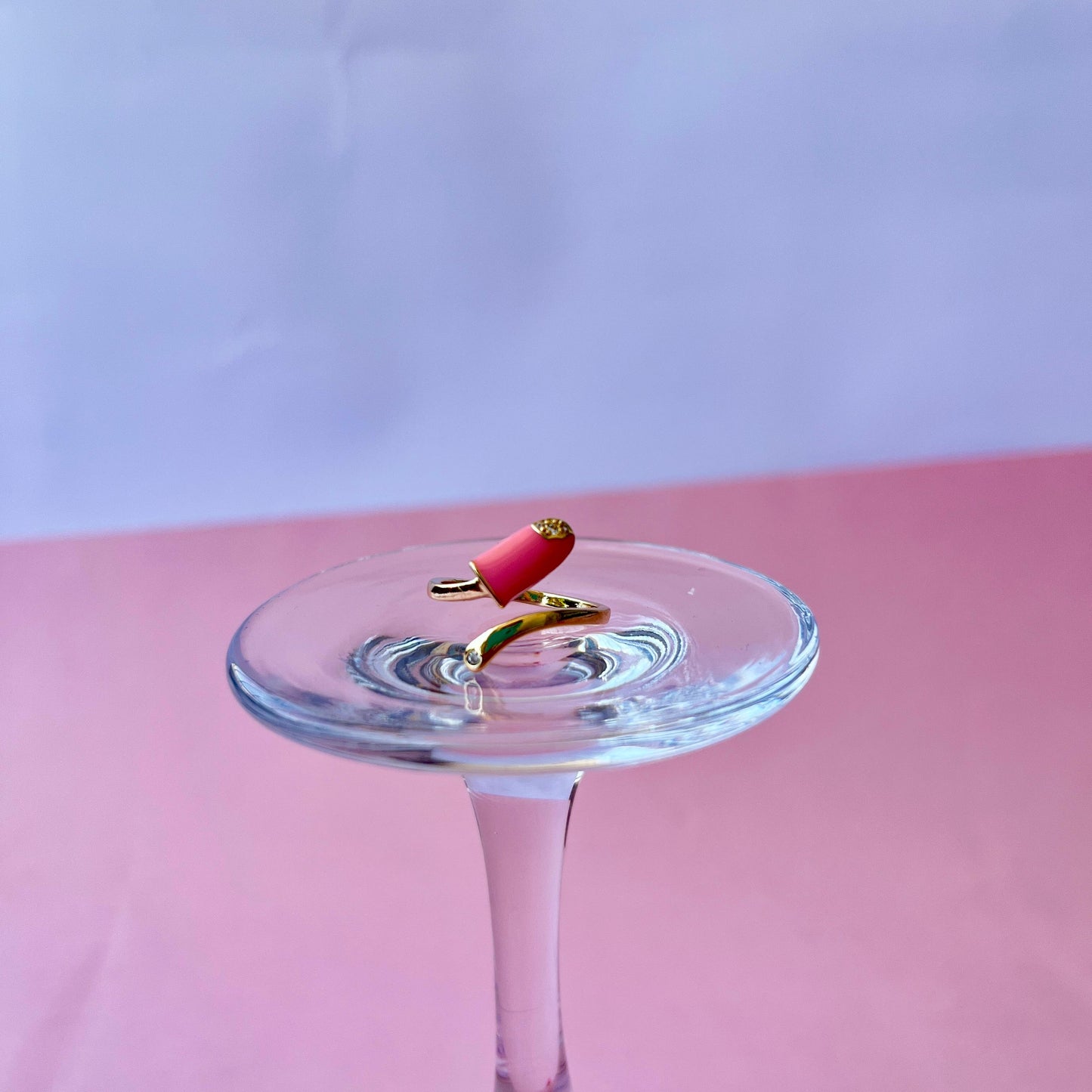Anillo ajustado rosado