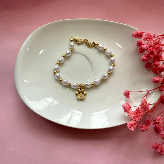 Pulsera Huella/Perlas