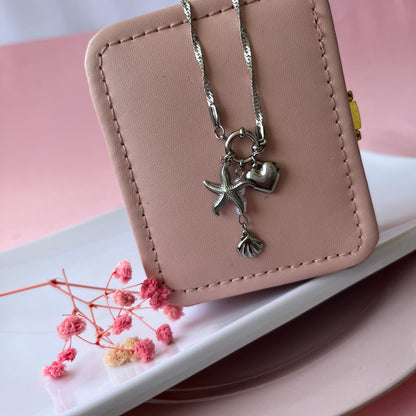 Collar plateado charms Mar
