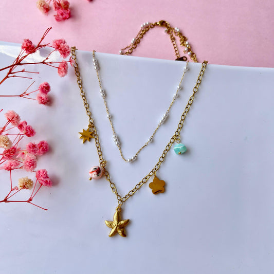 Collar Doble Charms