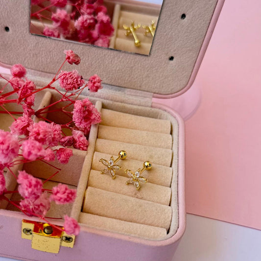 Aretes (dormilonas) flor