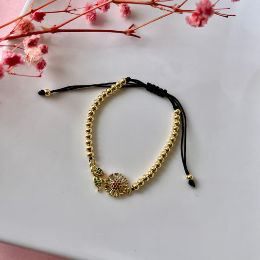 Pulsera Hilo Girasol