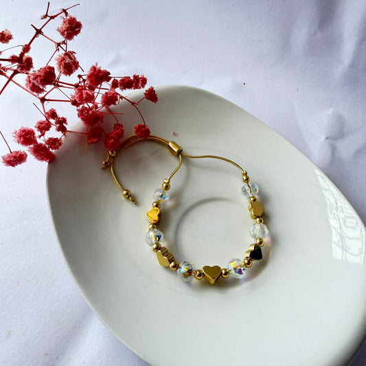 Pulsera Ajustable Corazones
