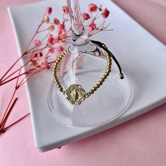 Pulsera Hilo Virgen Pedrería