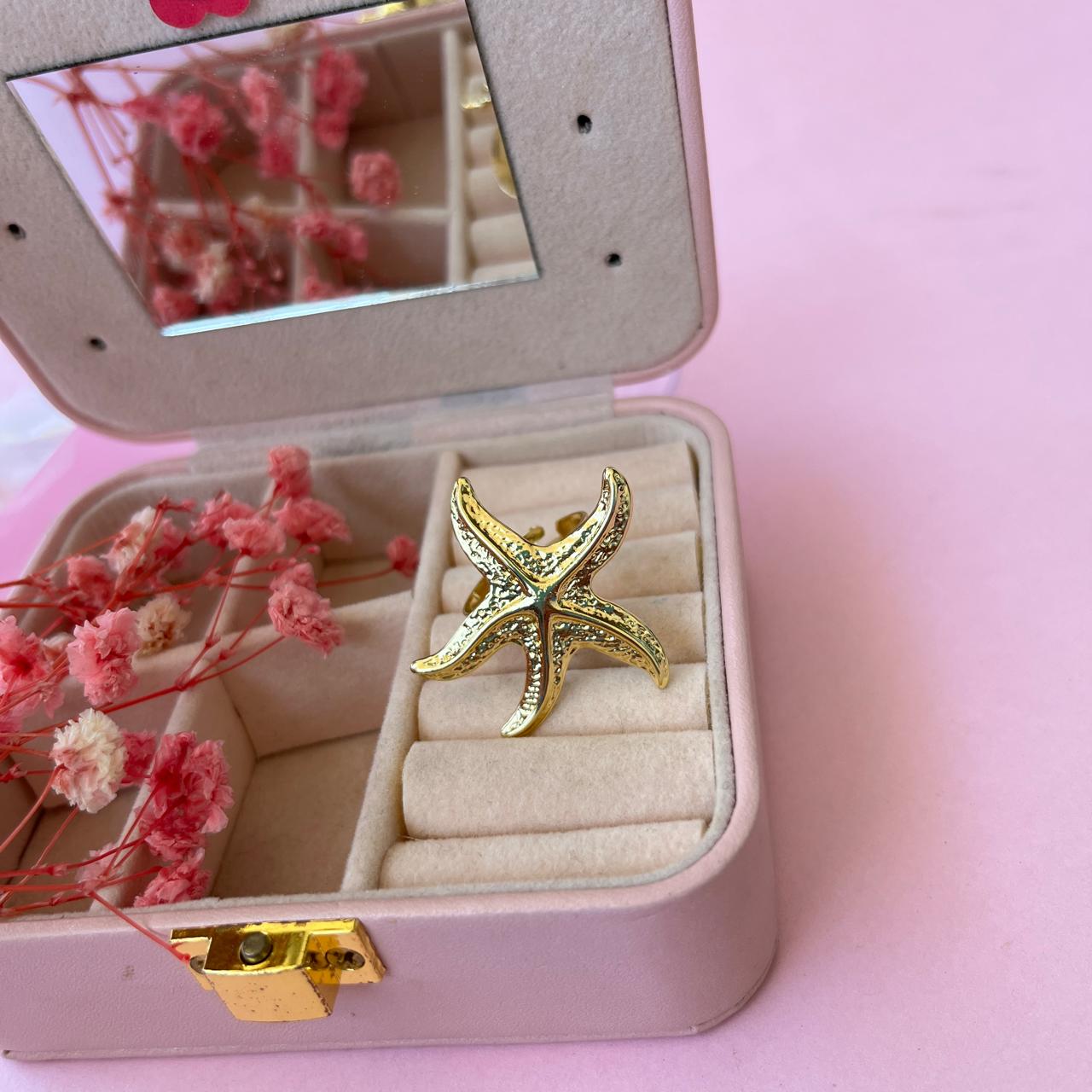 Anillo ajustable estrella de mar